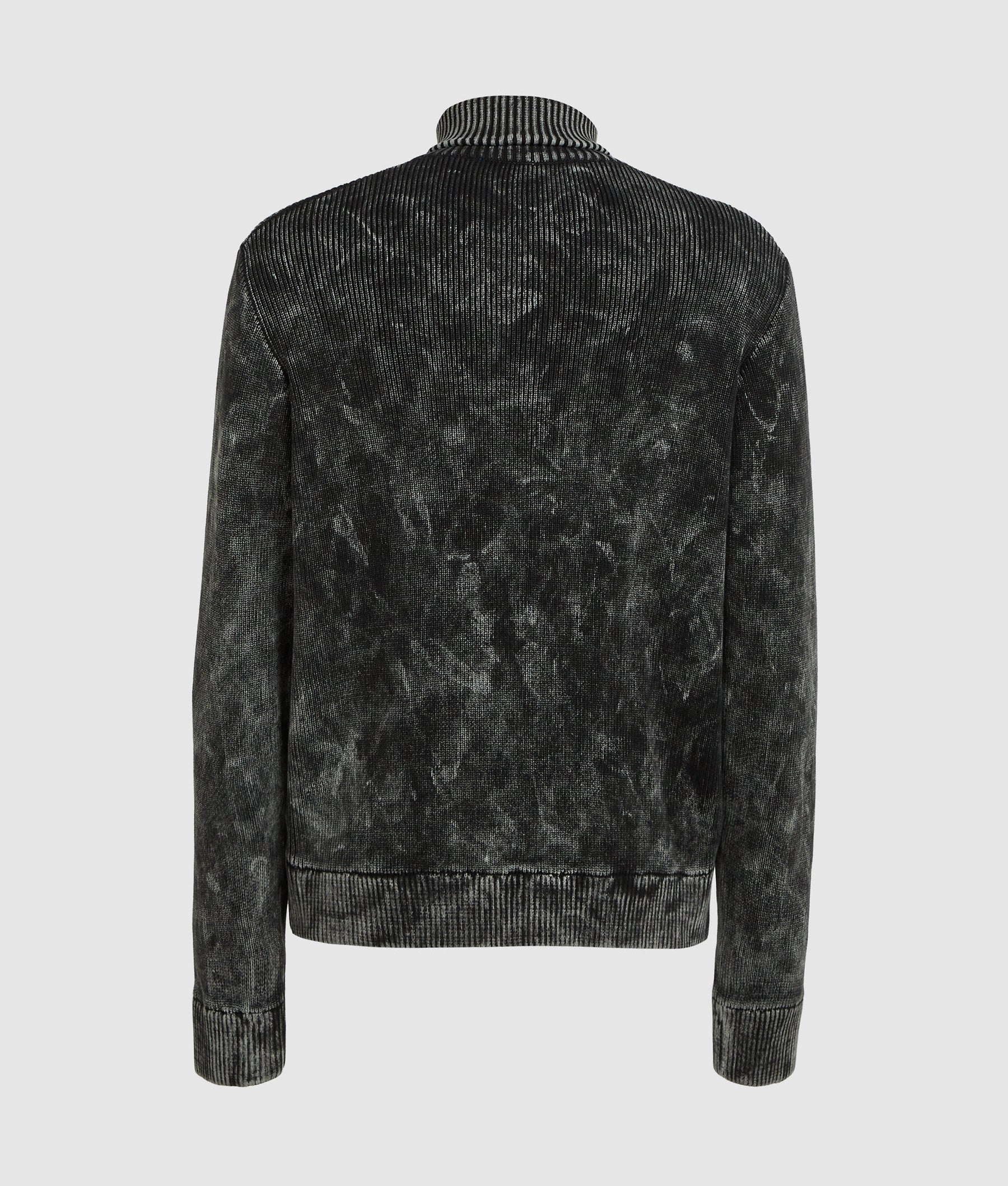 Washed zip-up jumper