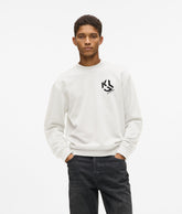 Monogram patch sweatshirt