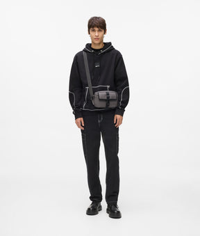 Contrast stitch hoodie