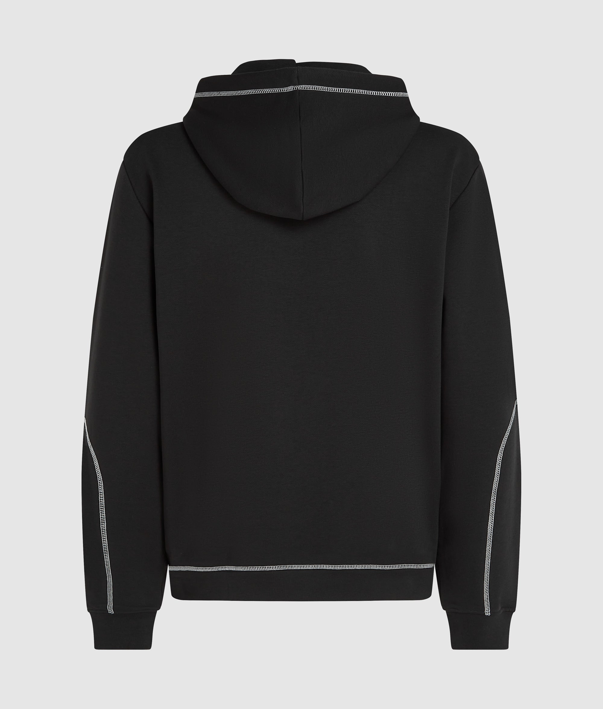 Contrast stitch hoodie