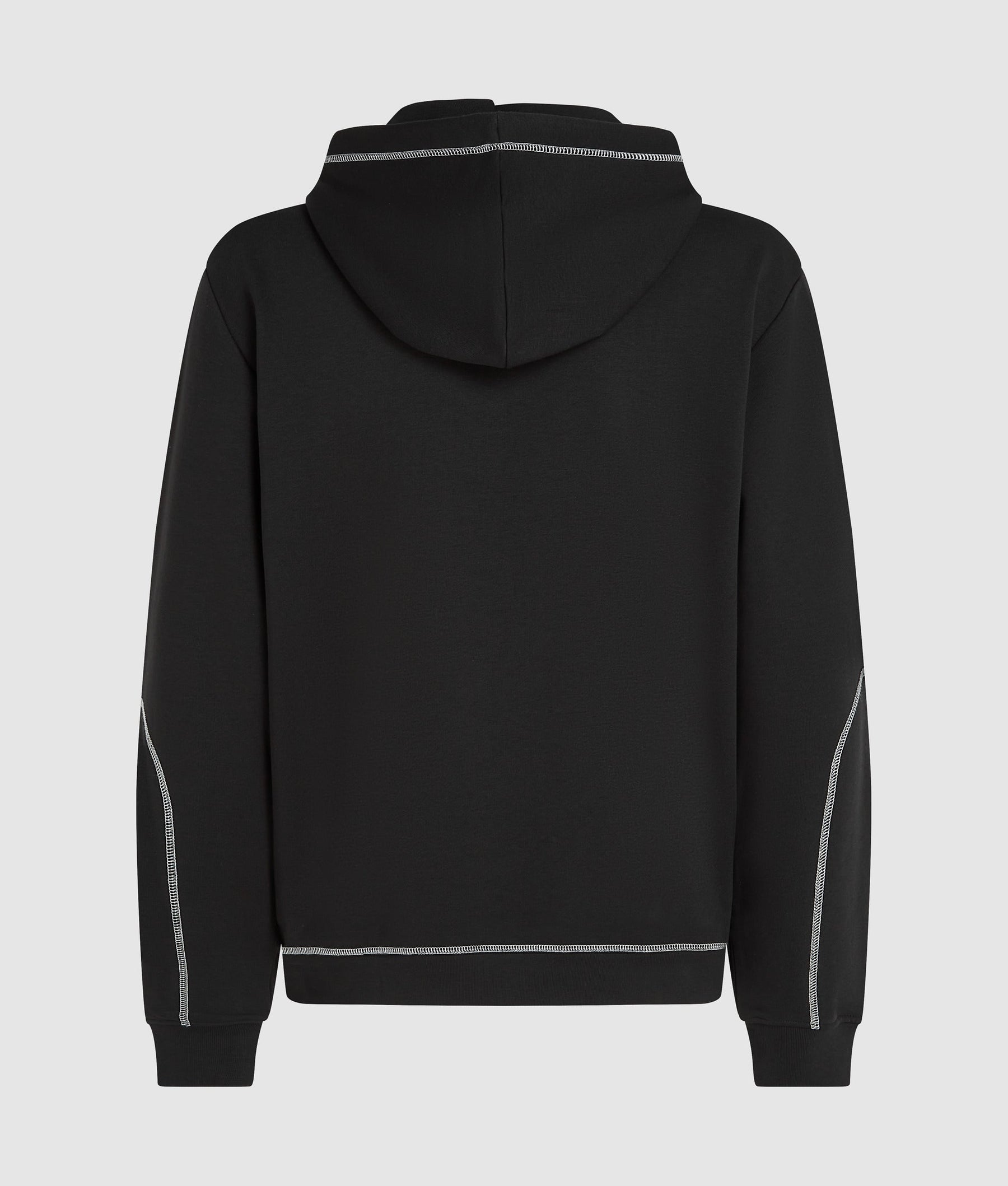 Contrast stitch hoodie