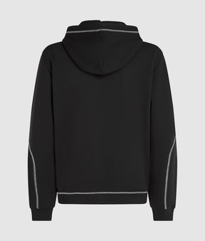 Contrast stitch hoodie