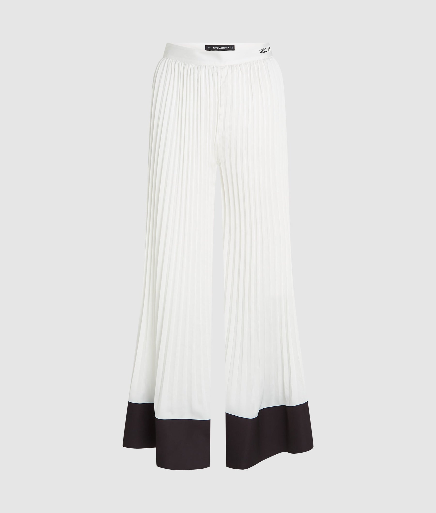 Pleated wide-leg pants