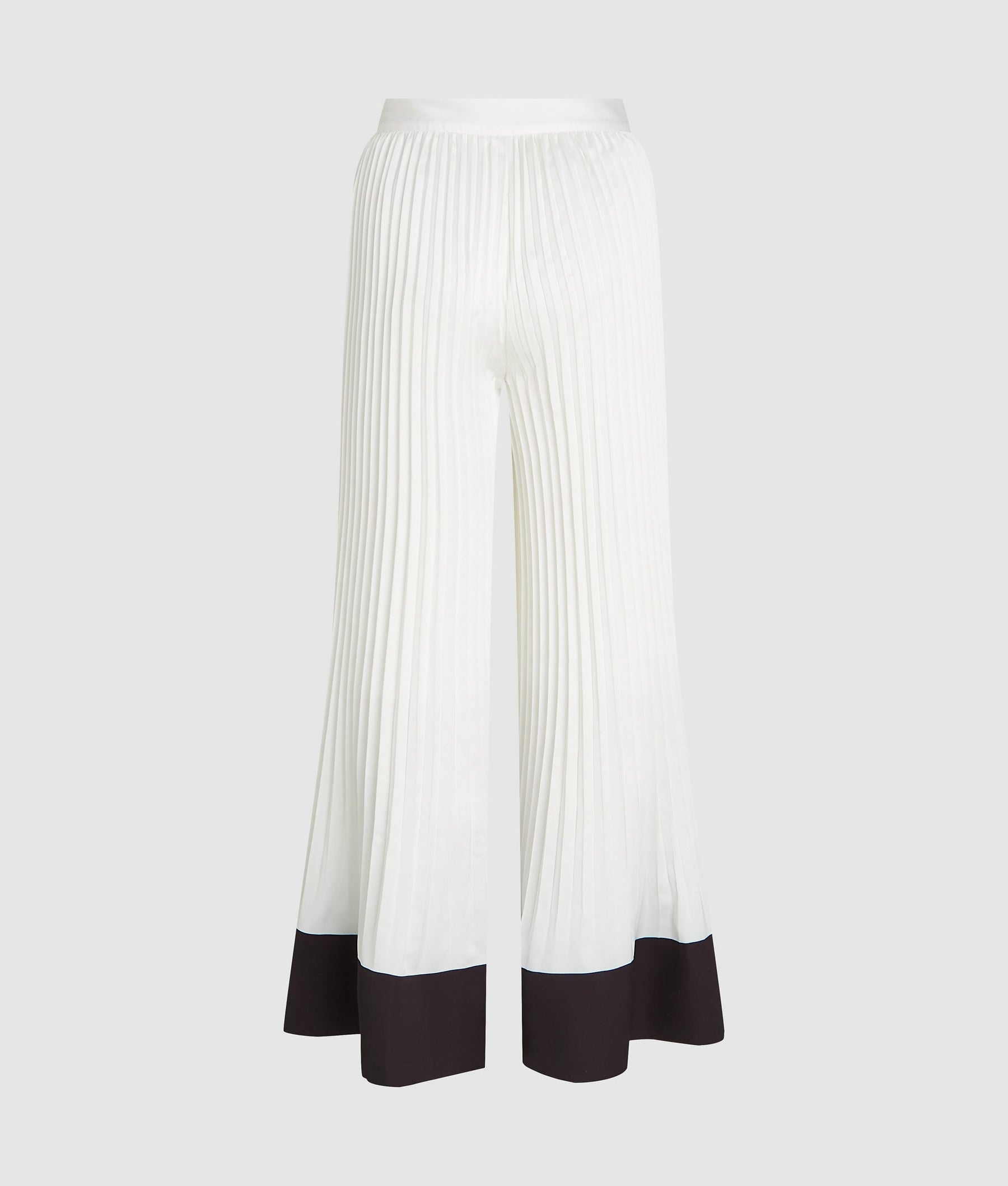 Pleated wide-leg pants