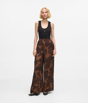 Fan print trousers