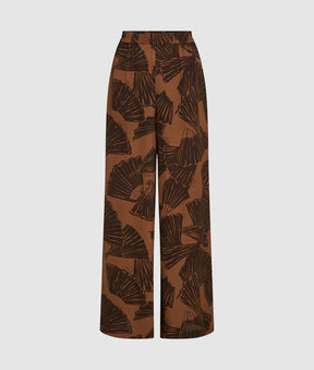 Fan print trousers