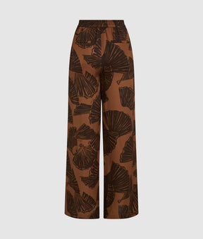 Fan print trousers