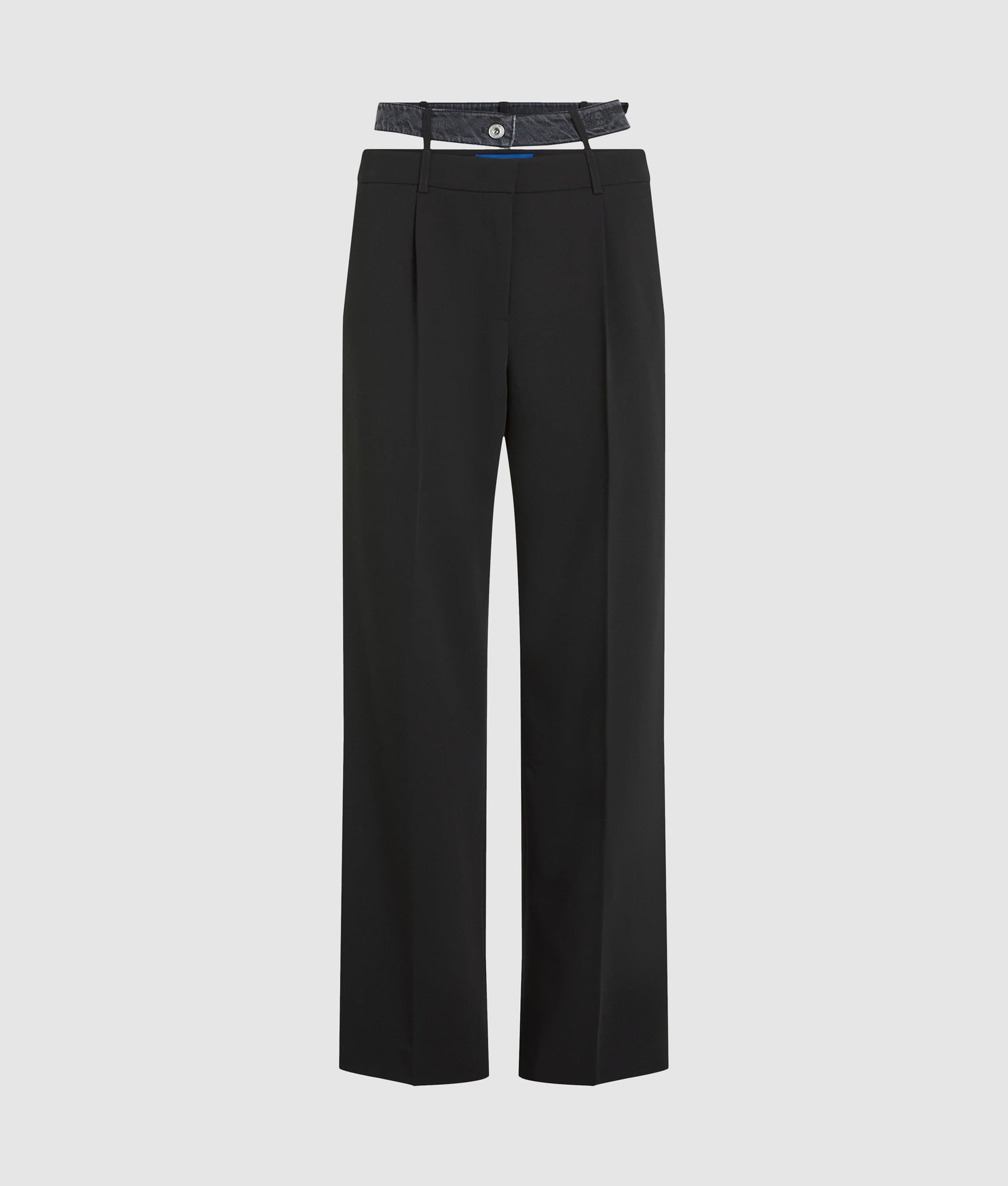 Double waistband trousers