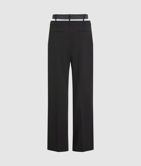 Double waistband trousers