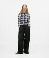 Wide leg tailored pants