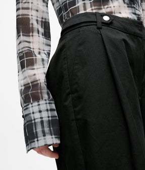 Wide leg tailored pants