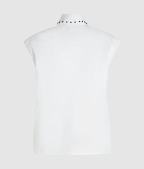 Studded poplin shirt