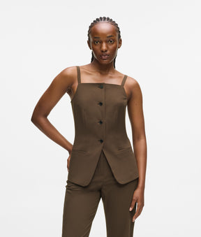 Square-neck waistcoat