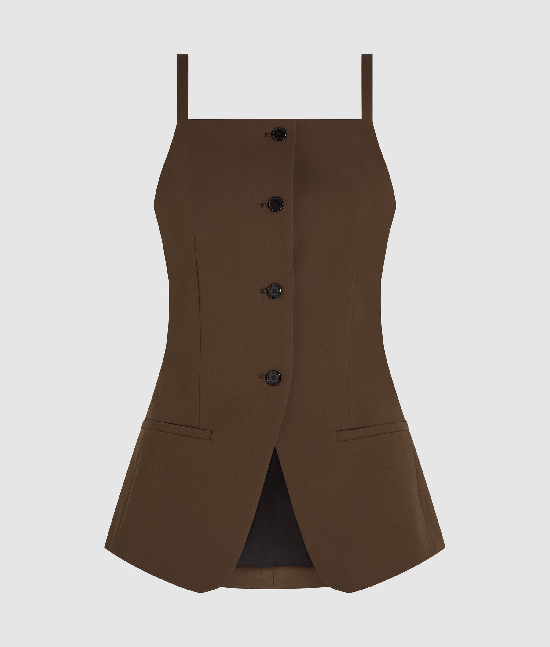 Square-neck waistcoat