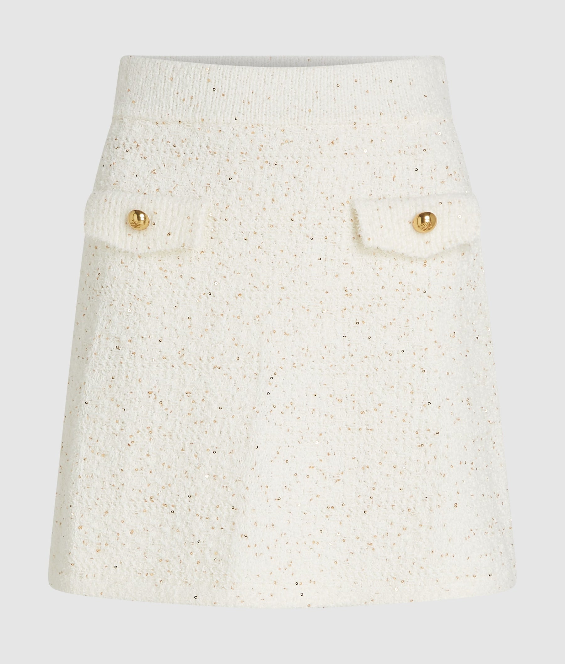 Bouclé knit skirt