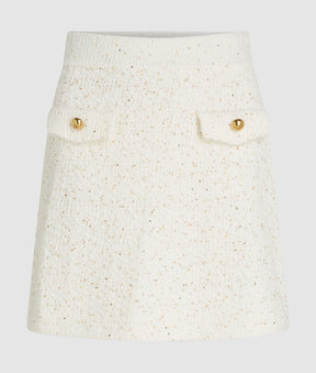 Bouclé knit skirt