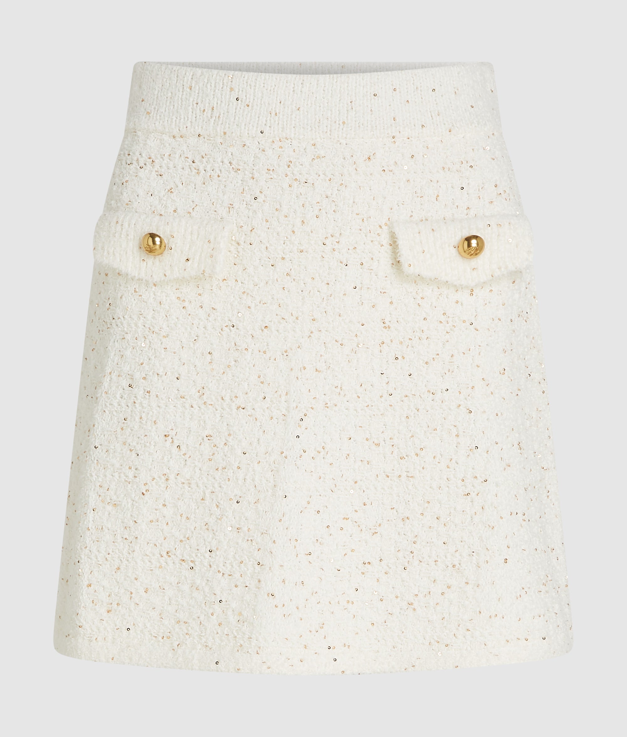 Bouclé knit skirt