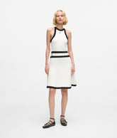 Karl DNA belted knit dress