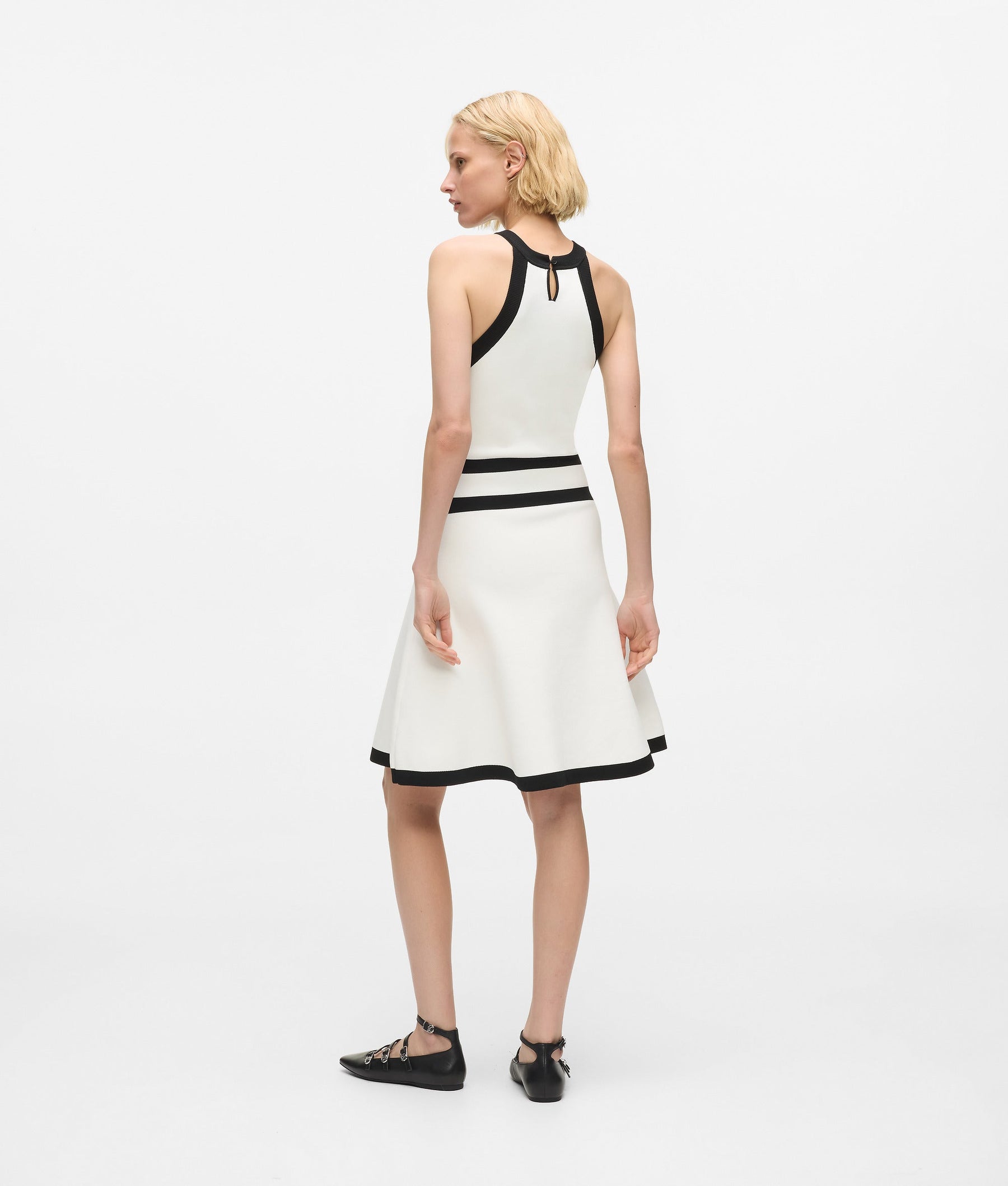 Karl DNA belted knit dress