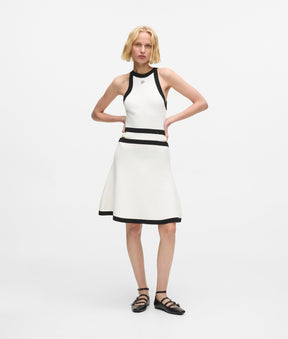 Karl DNA belted knit dress