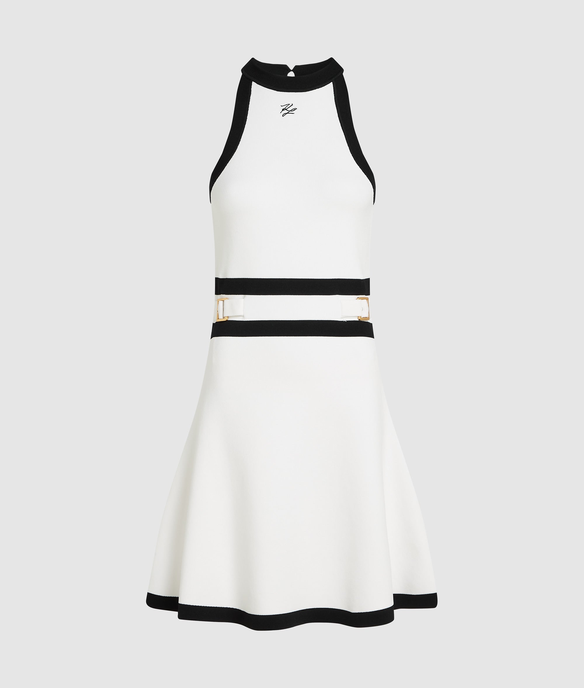 Karl DNA belted knit dress