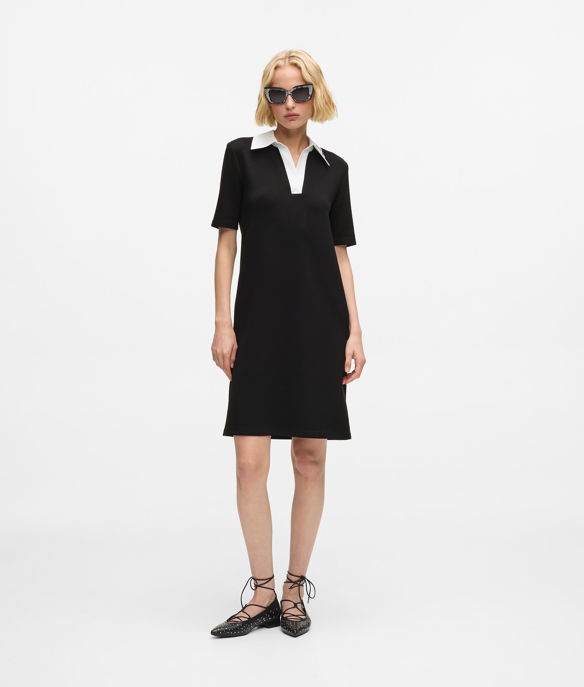 Signature collar polo dress