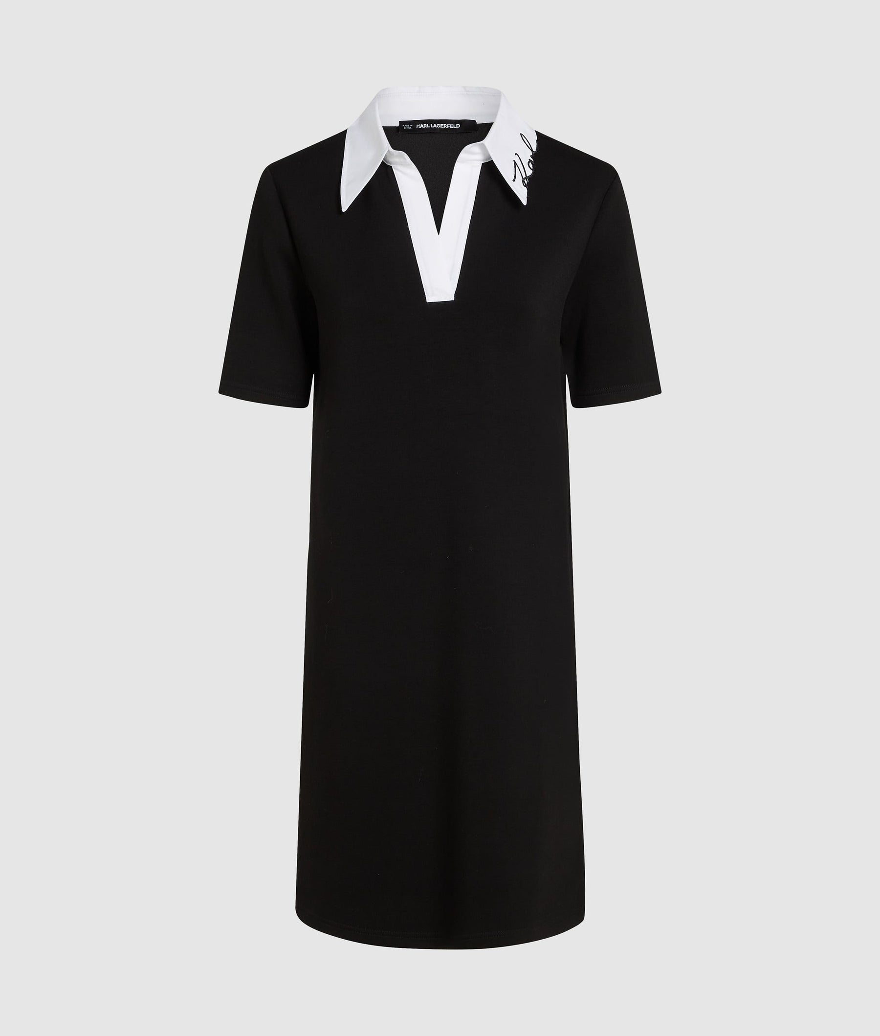 Signature collar polo dress
