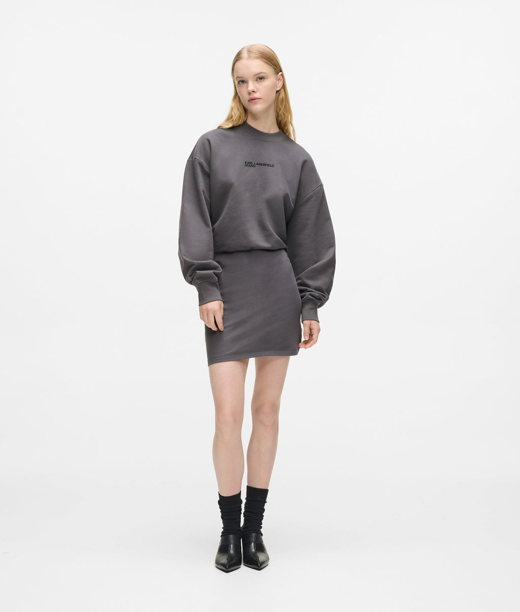 Blouson sweatshirt dress