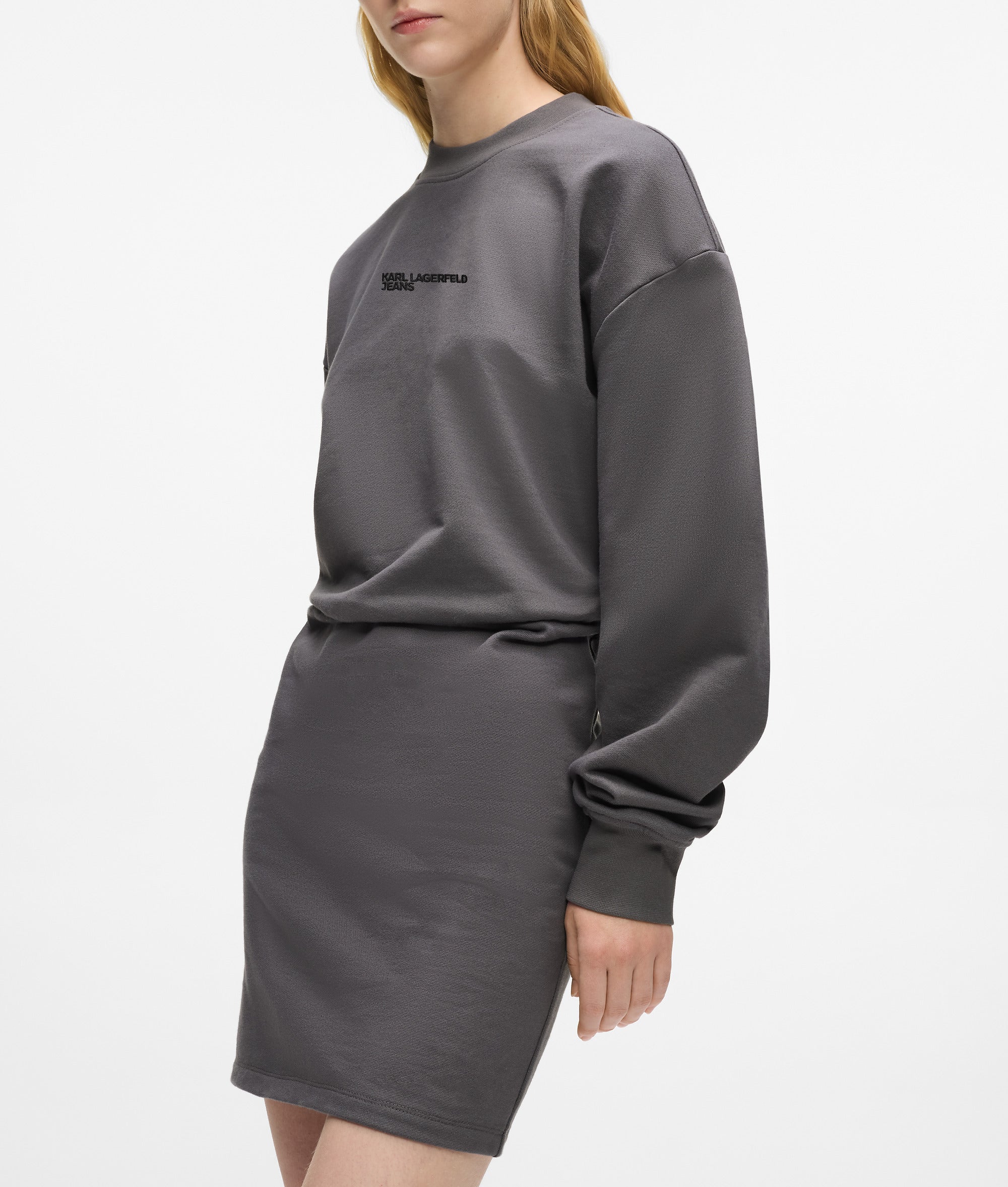 Blouson sweatshirt dress