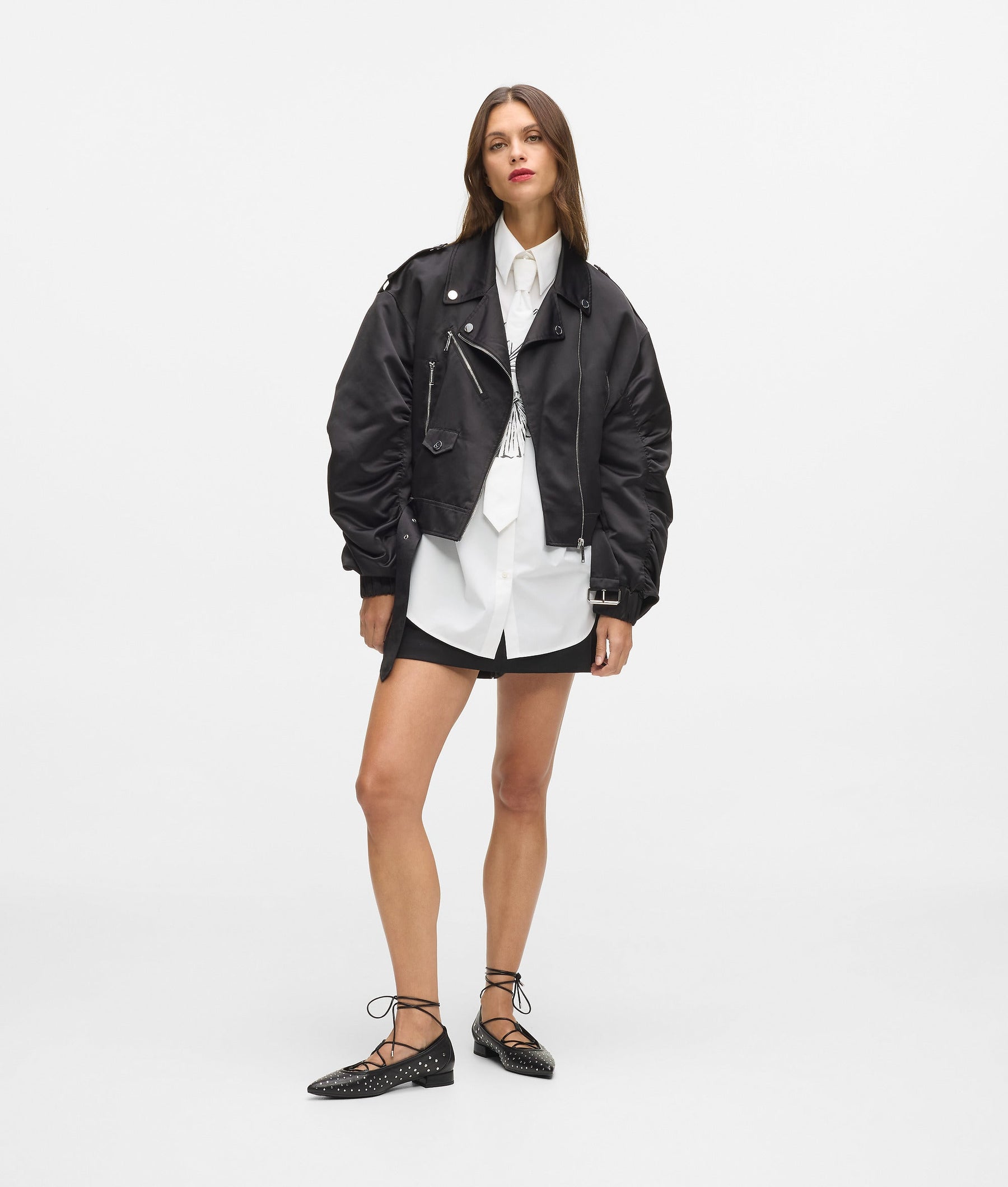 Satin bomber jacket