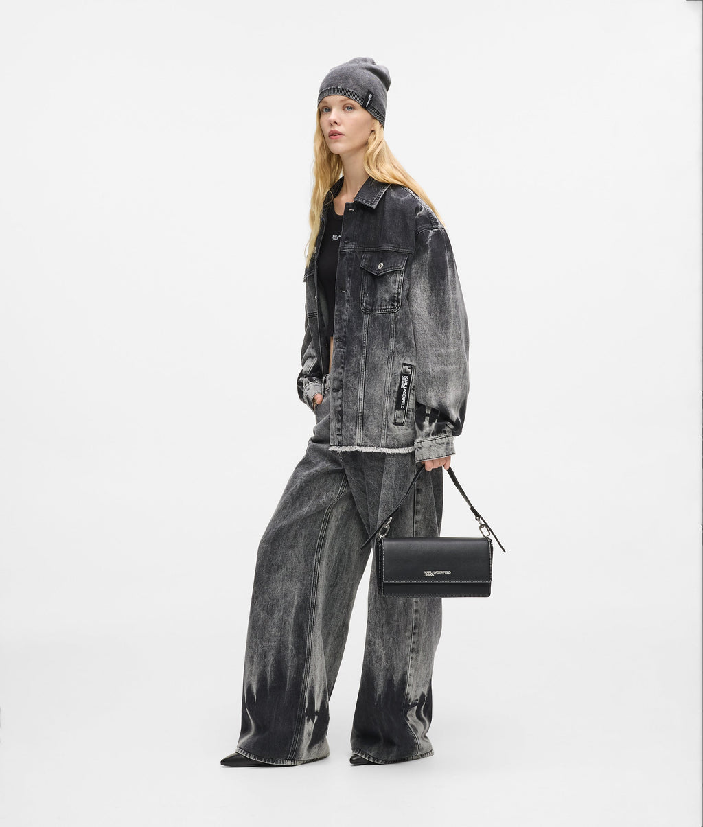 Bleached denim jacket