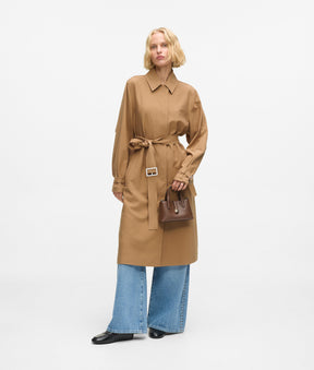 Pleated trench coat