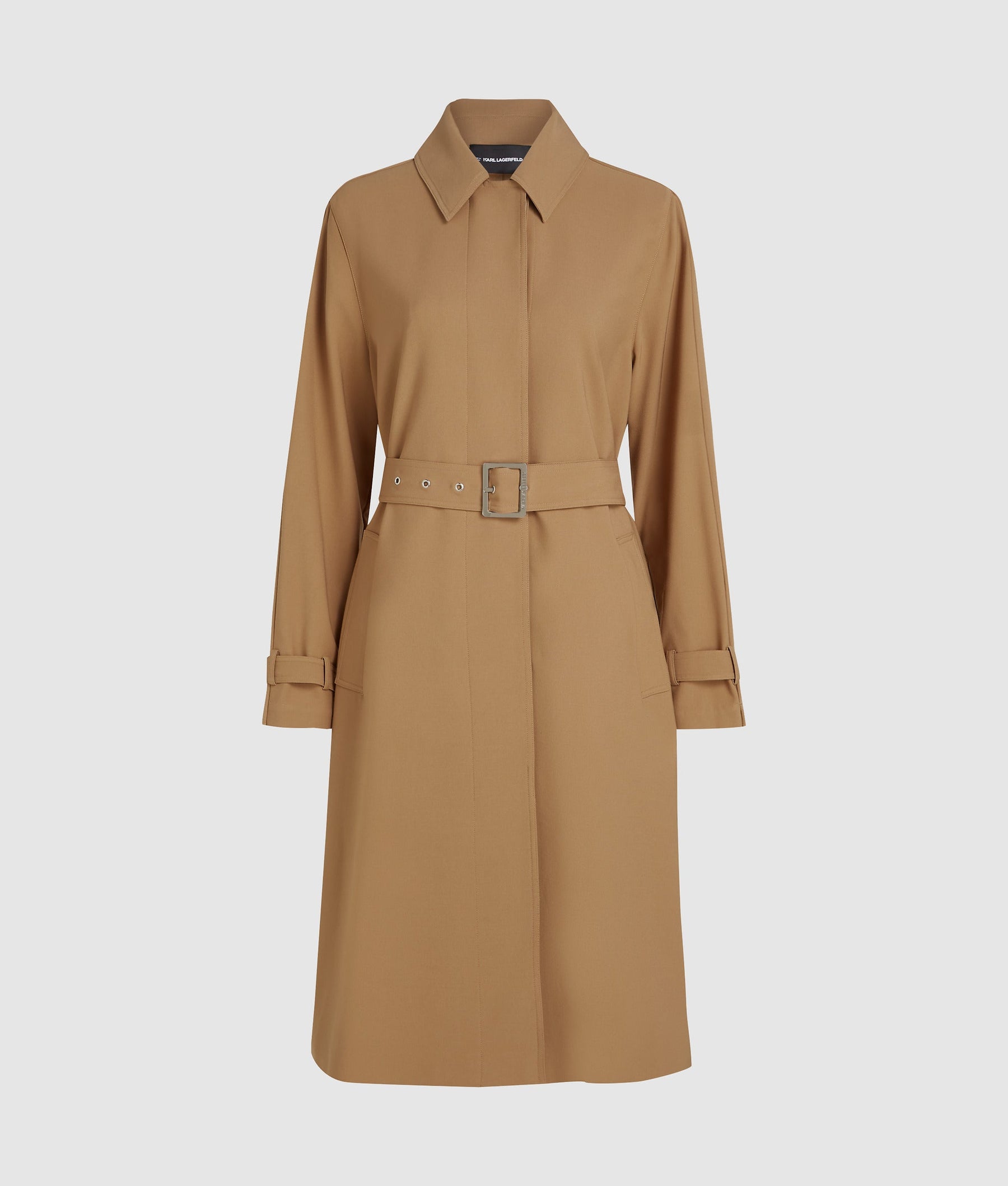 Pleated trench coat