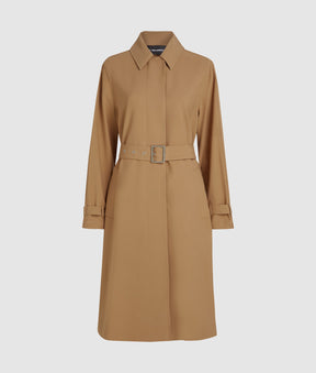 Pleated trench coat