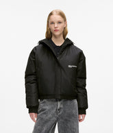 Lightly padded hooded jacket
