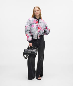 All-over paint bomber jacket