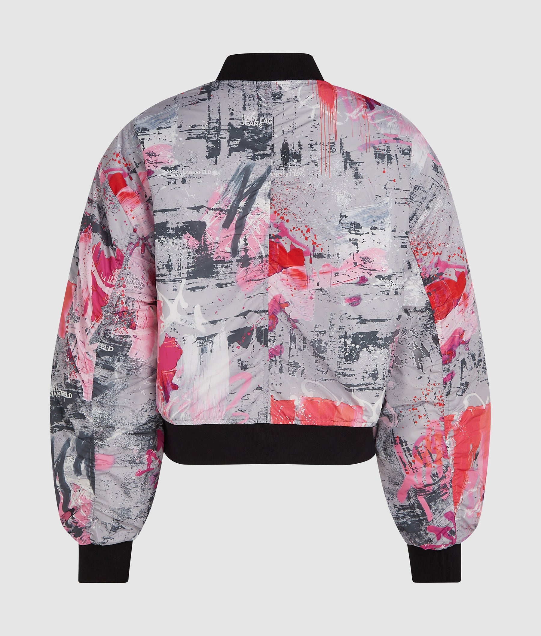 All-over paint bomber jacket