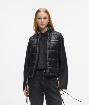 Reversible padded gilet