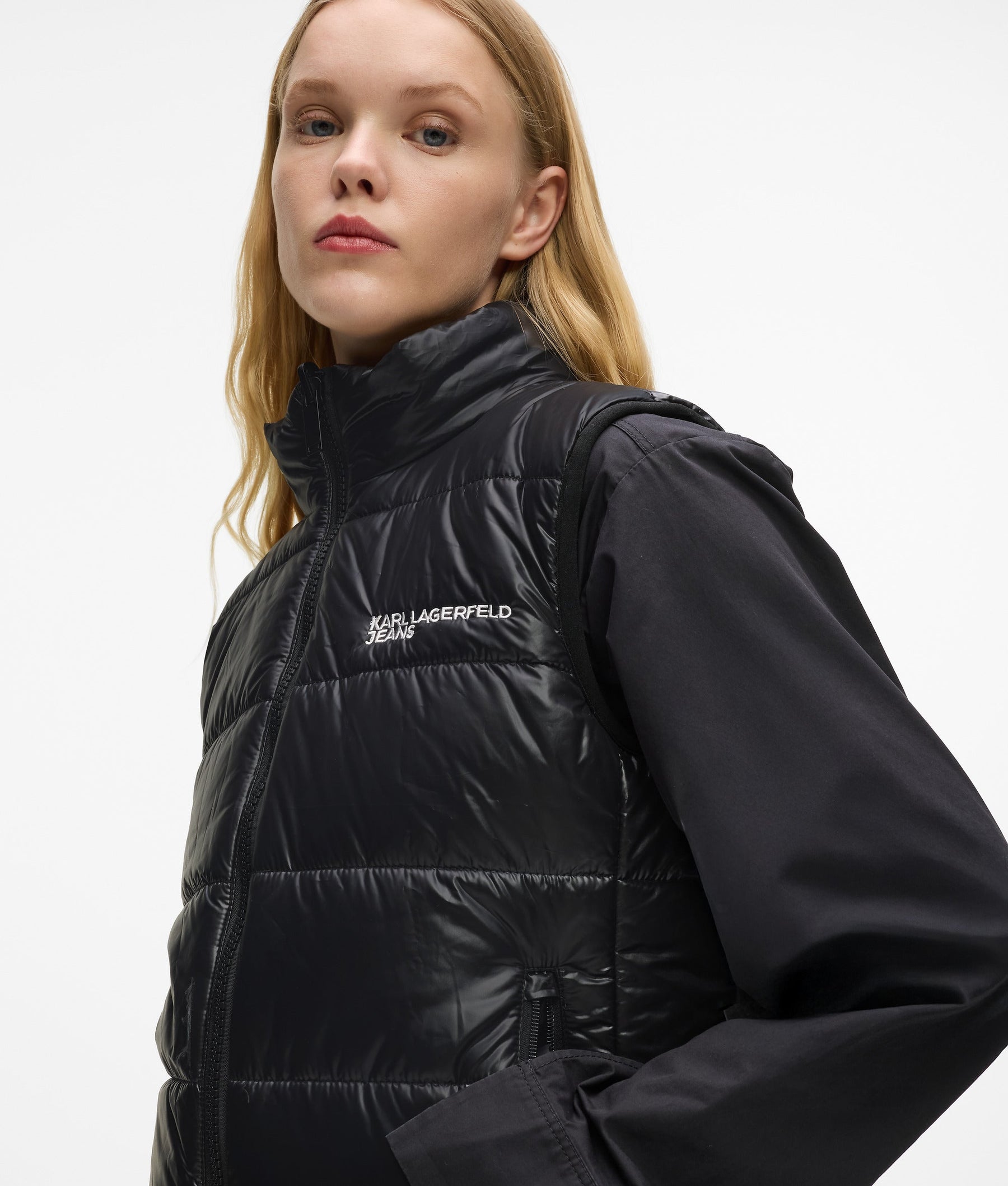 Reversible padded gilet