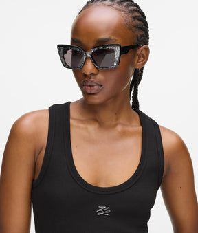 Autograph ribbed vest