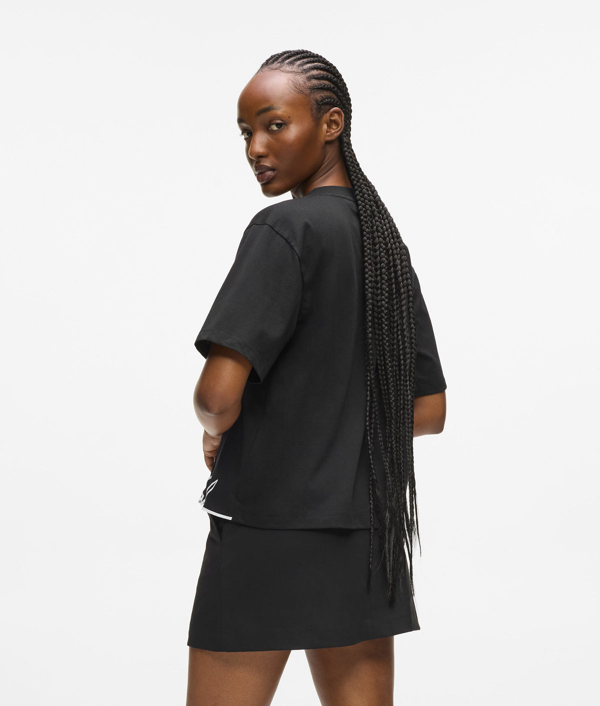 Signature hem V-neck T-shirt