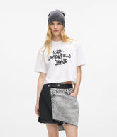 Cropped graffiti T-shirt