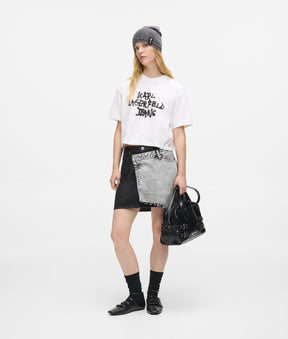 Cropped graffiti T-shirt