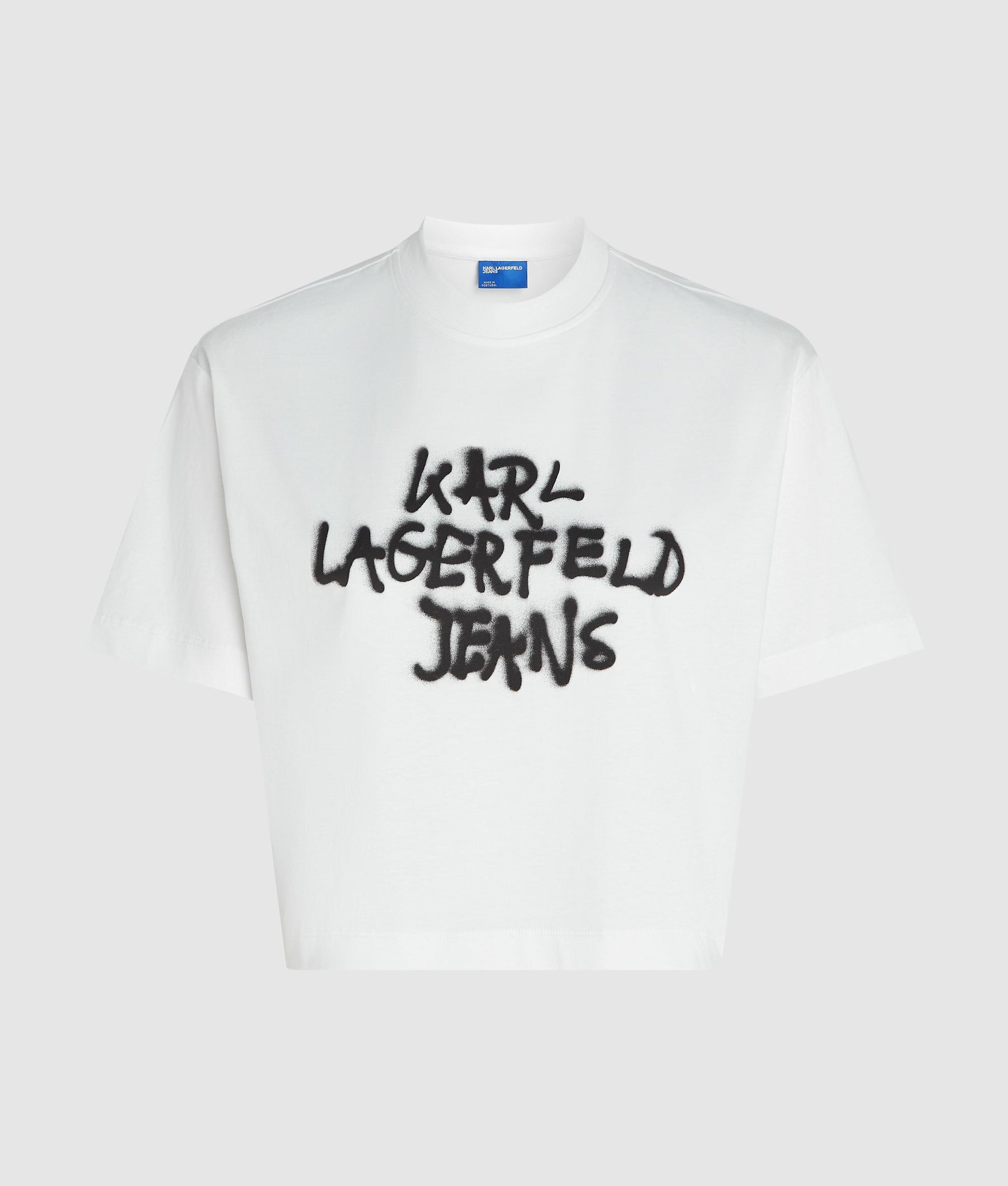 Cropped graffiti T-shirt
