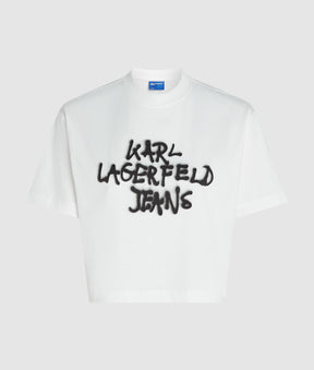 Cropped graffiti T-shirt