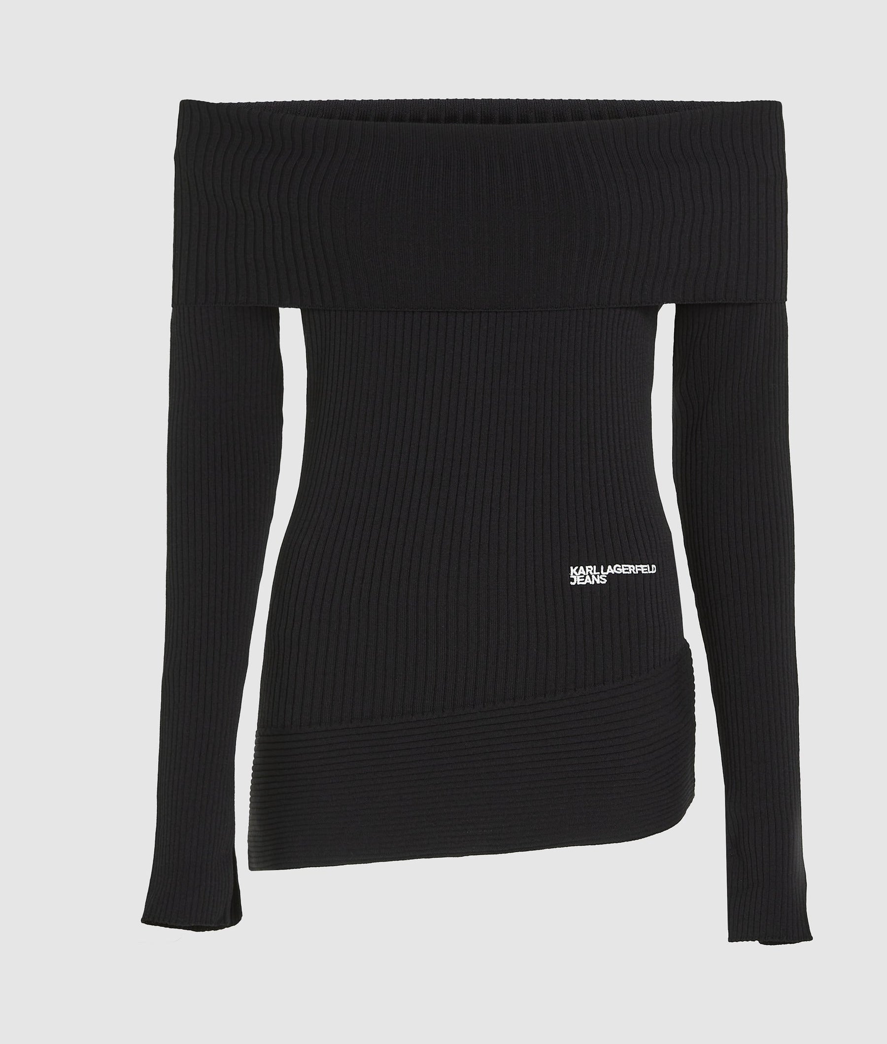 Off-shoulder knit top