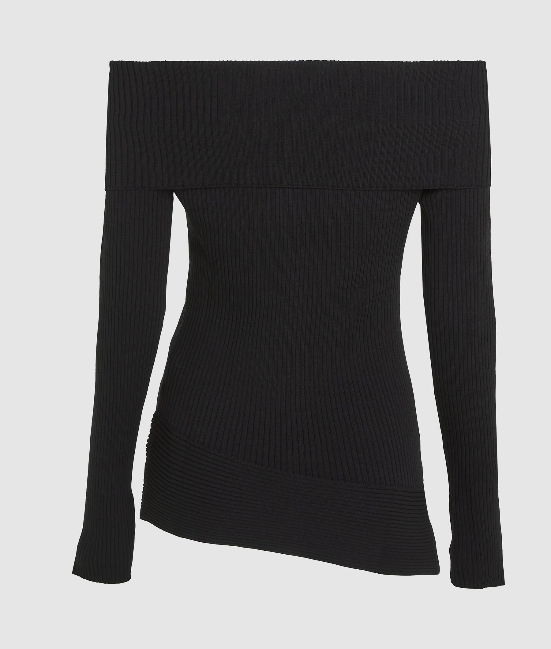 Off-shoulder knit top