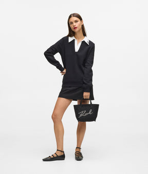 Signature collar sweatshirt