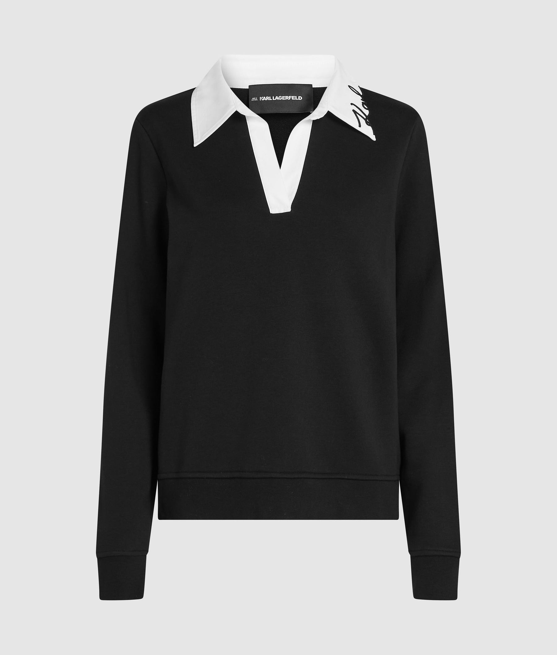 Signature collar sweatshirt