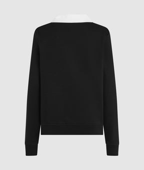 Signature collar sweatshirt